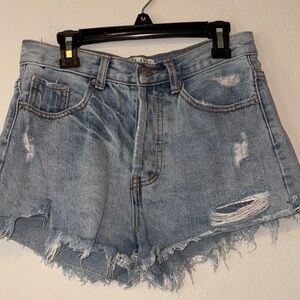 Blank Paige Distressed Denim Women Shorts
